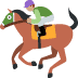 🏇🏽 horse racing: medium skin tone display on Twitter